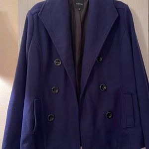 Navy blue pea coat